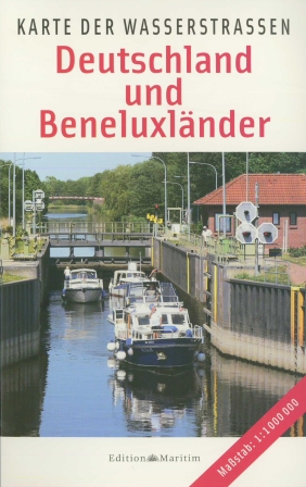 Karte der Wasserstraßen - Deutschland und Beneluxländer